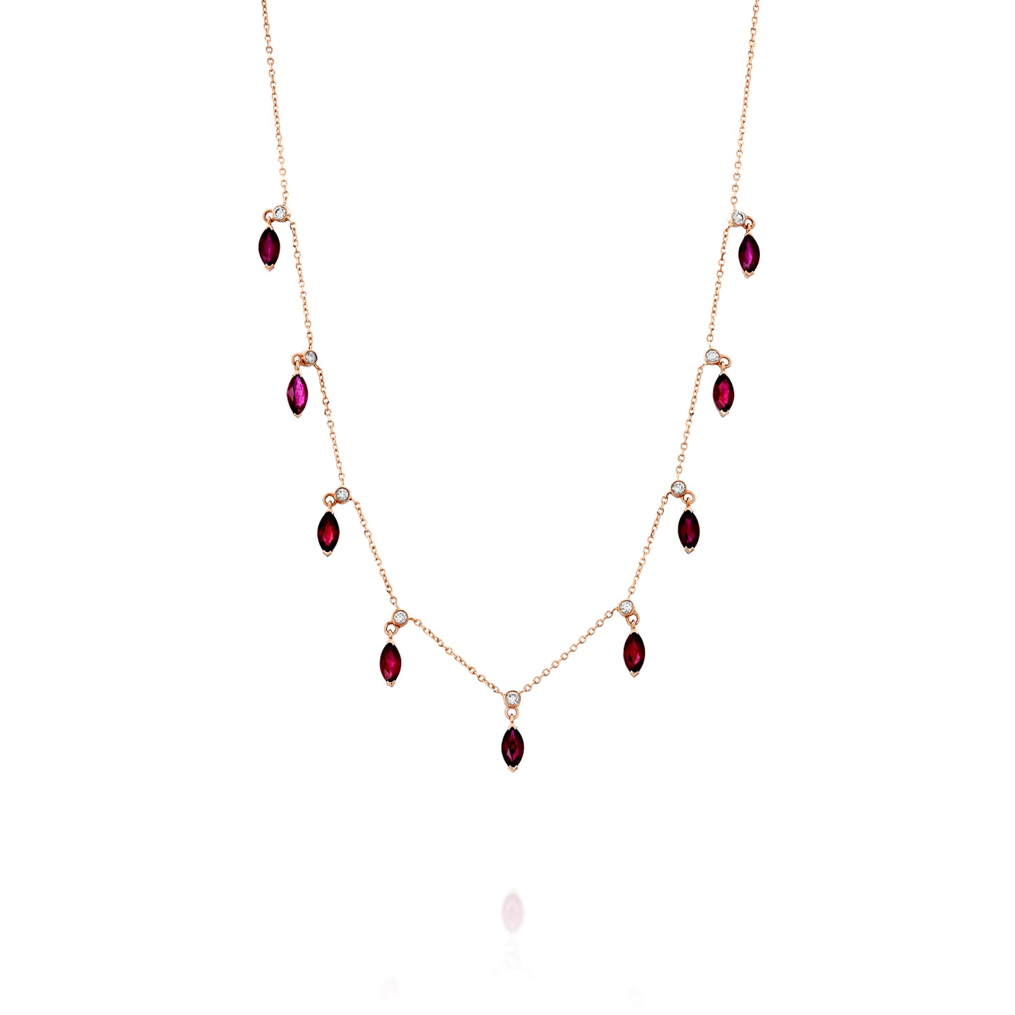 Marquise Ruby Necklace