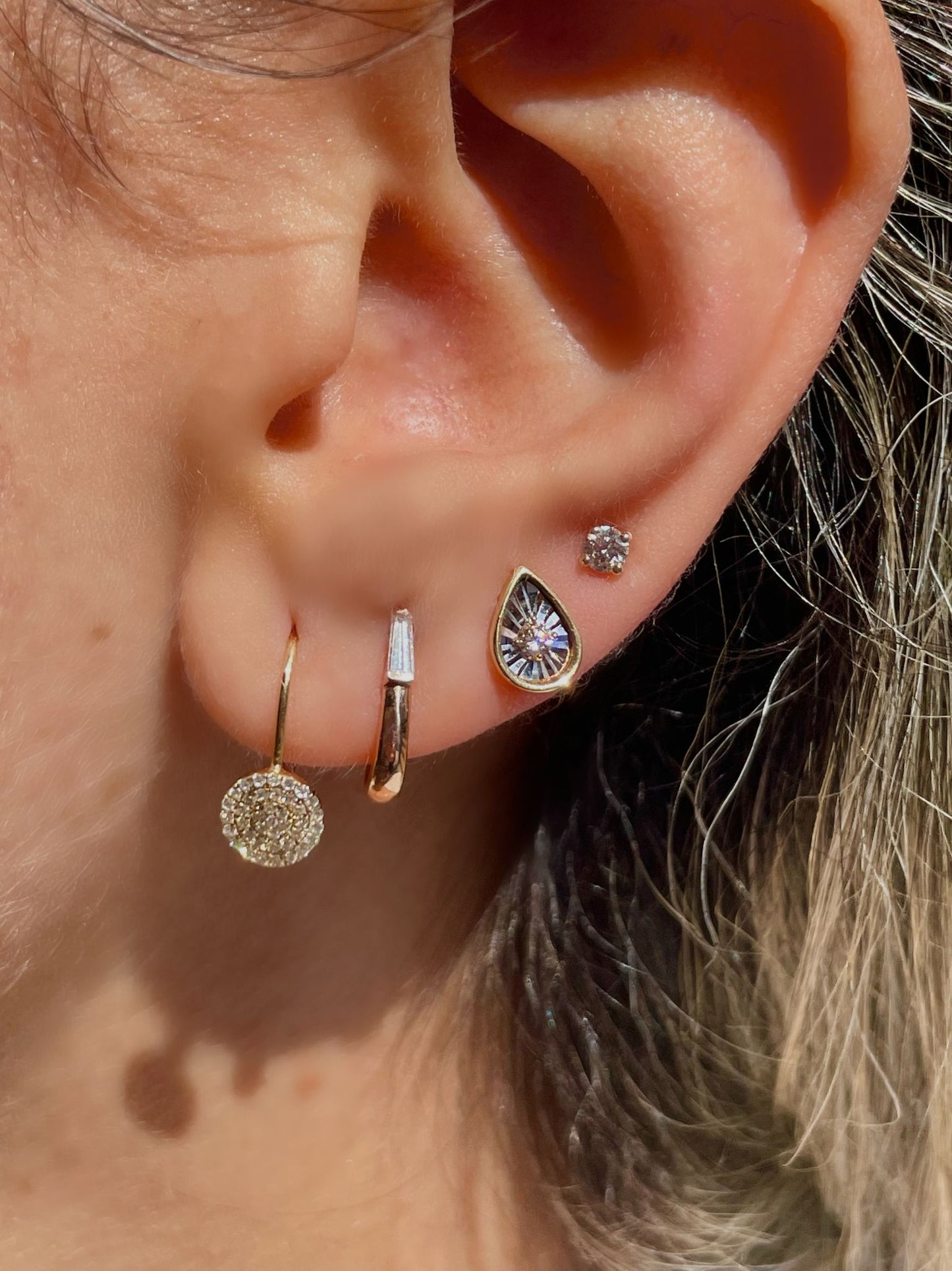 Laser Earrings| עגילי זהב בחיתוך לייזר