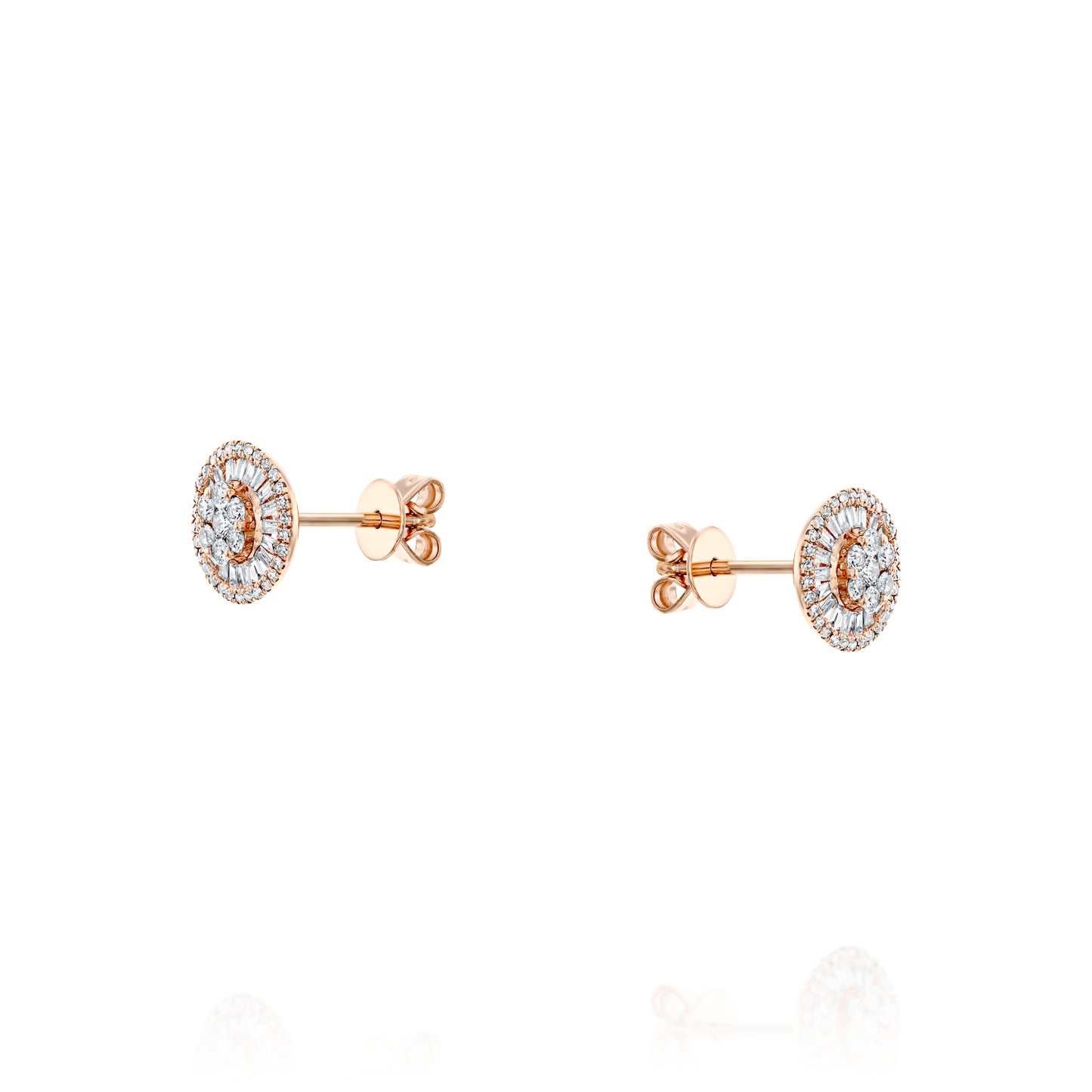 Infinity Sparkle| עגילי יהלומים צמודים