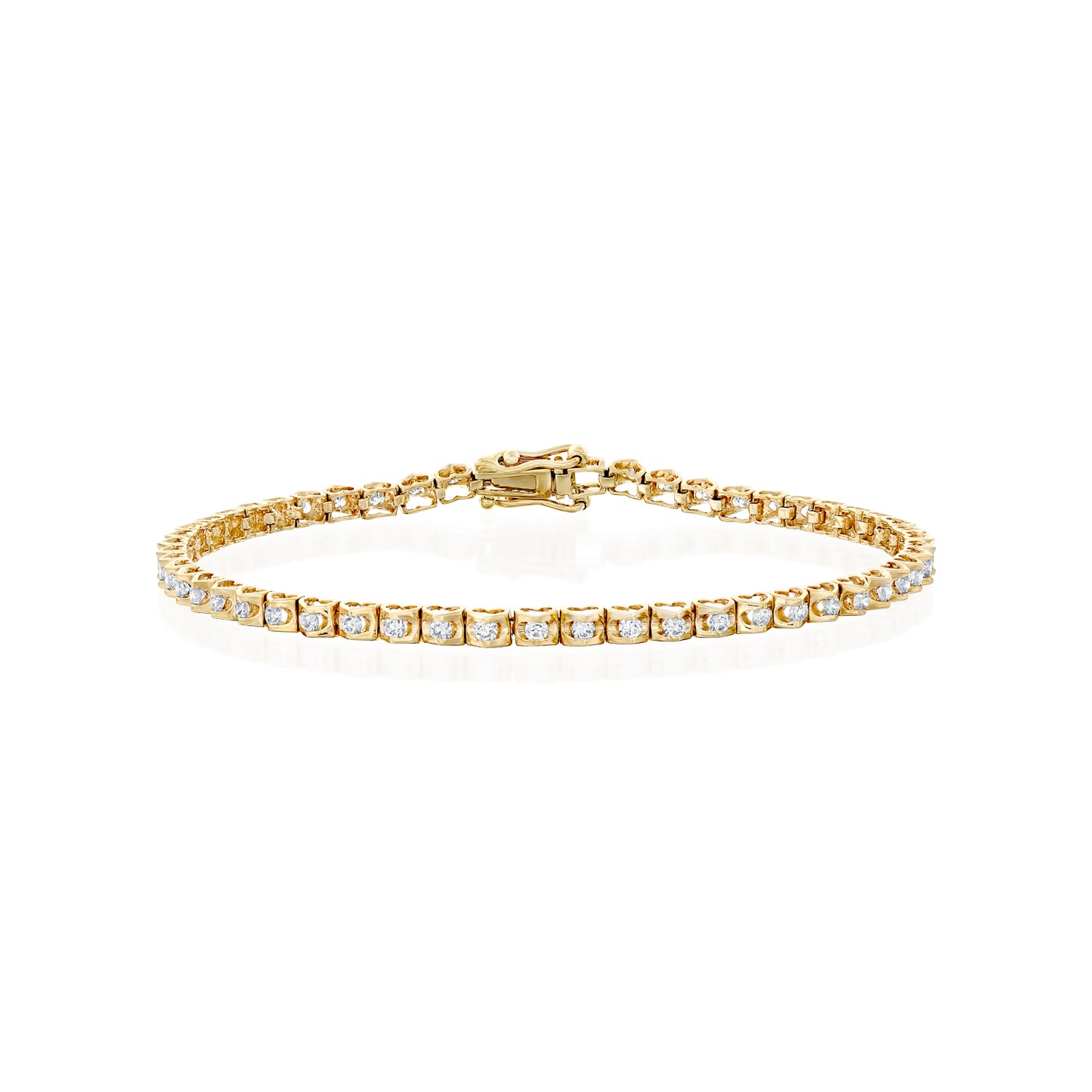 Heart's Tennis Bracelet|צמיד טניס לבבות