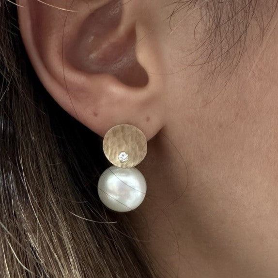 Pearl Essence | עגילי זהב ופנינים