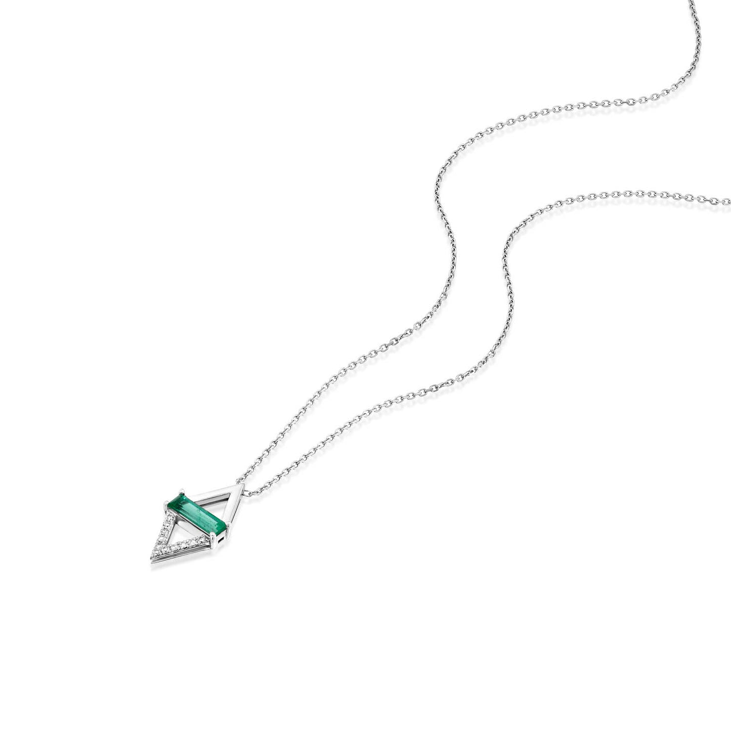 Colombian Emerald And Diamonds Necklace