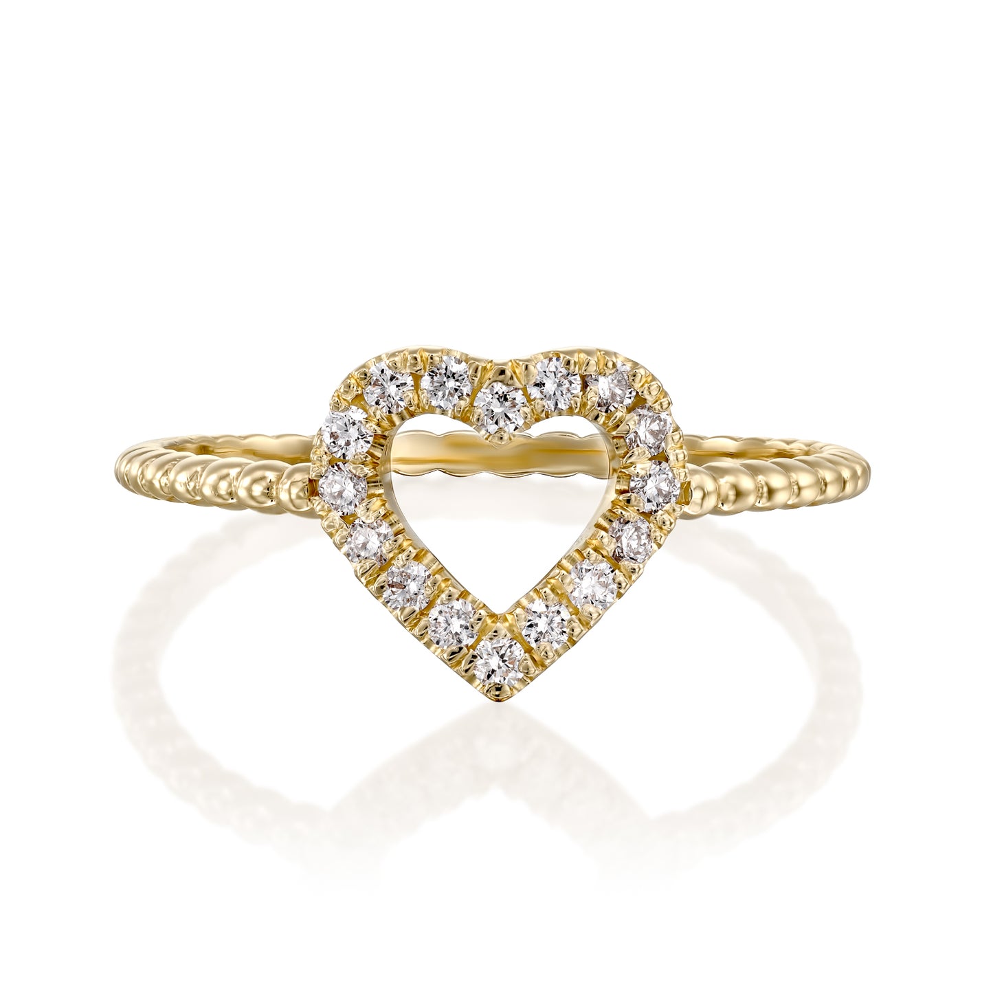 White Diamonds Love Ring