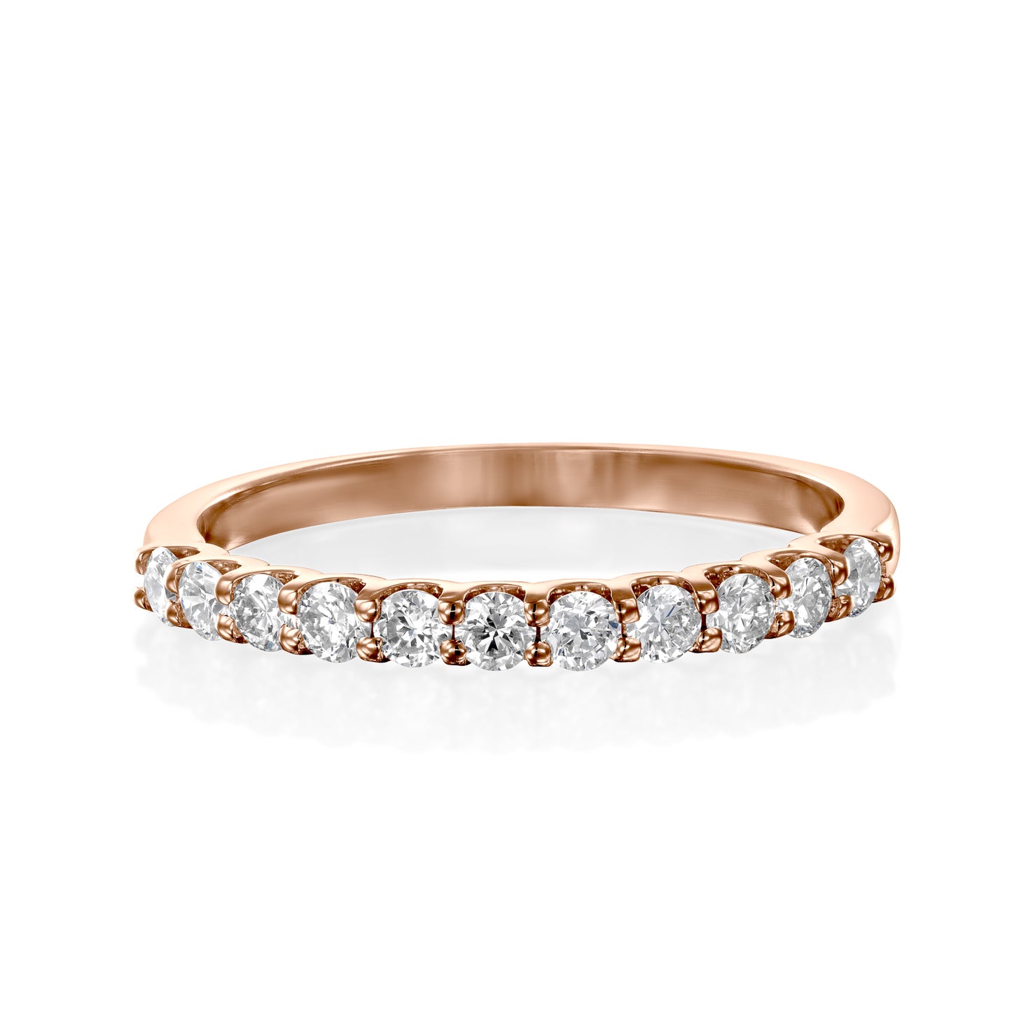 Eleven White Diamonds Ring Gold 14K