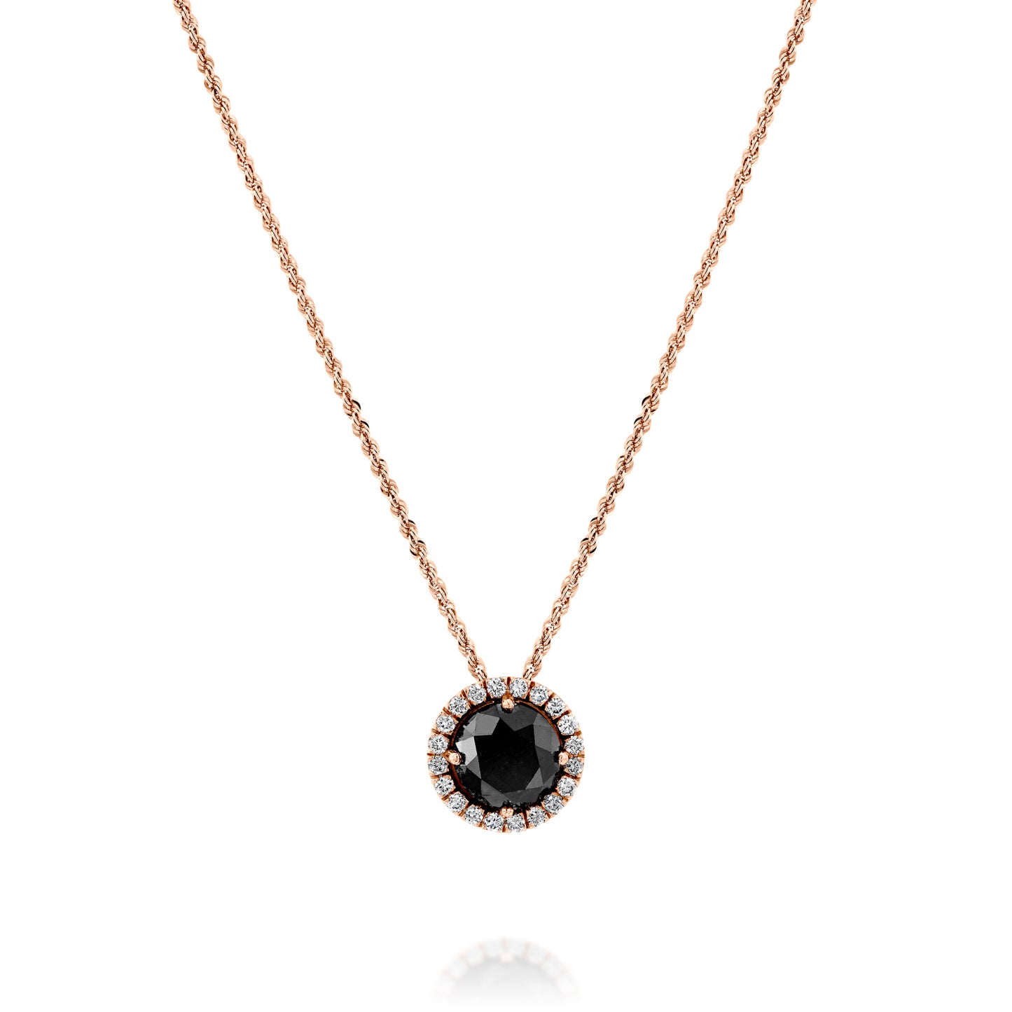 Black And White Diamond Necklace