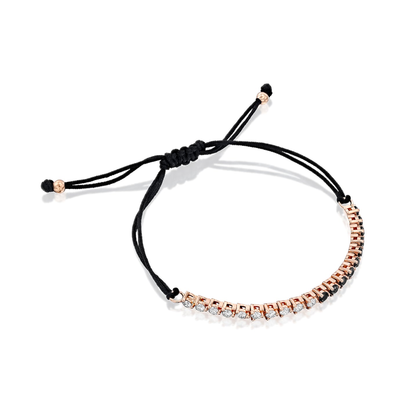 Gold And Silk Diamonds Tennis Necklace