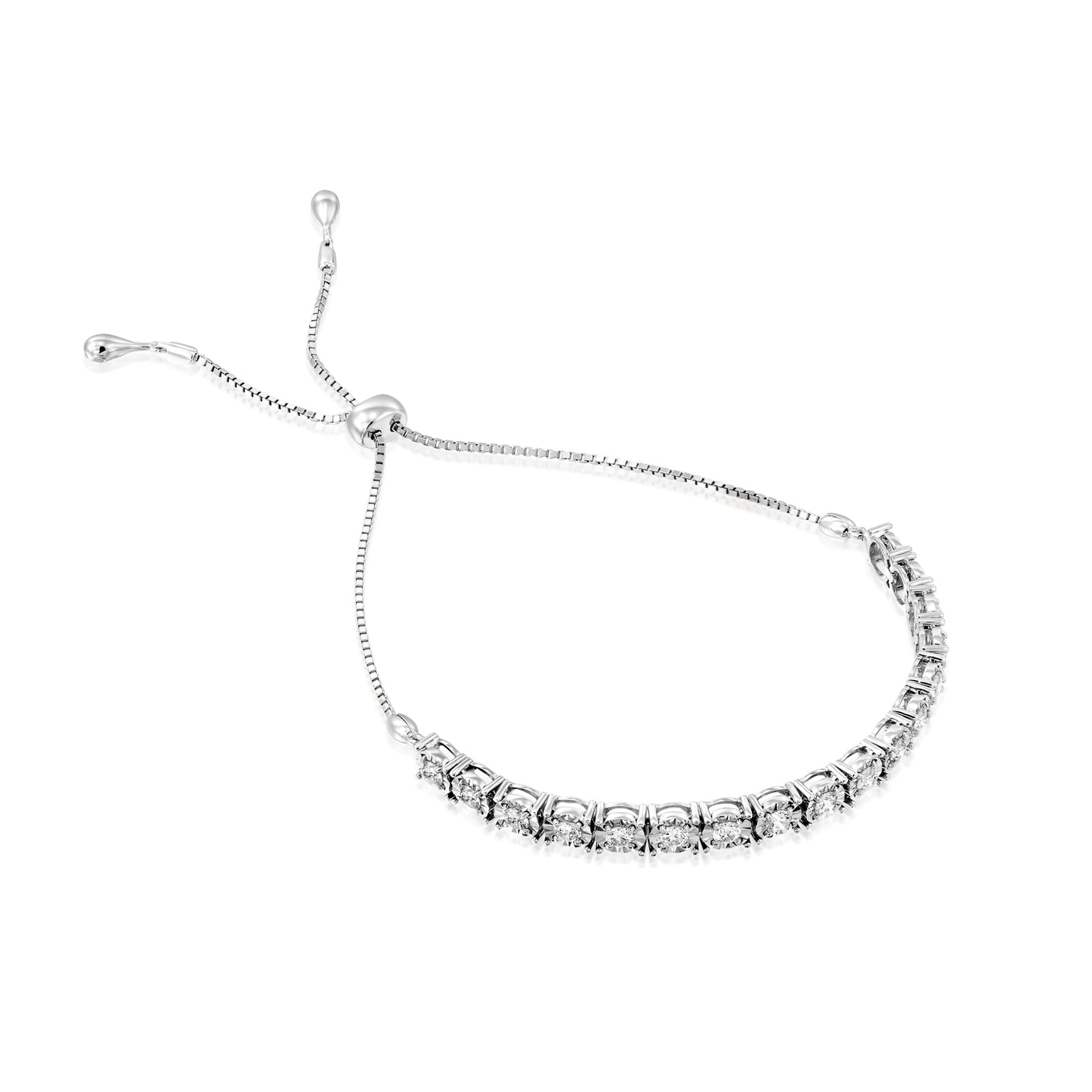 Half tennis bracelet