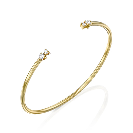 Face to Face Cuff Bracelet | צמיד שרוול פנים אל פנים