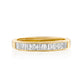 Emerald Diamonds Row Ring | טבעת שורת יהלומי אמרלד