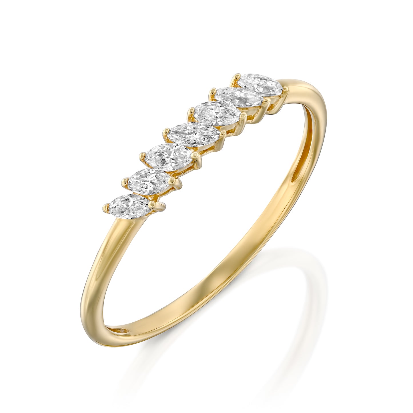 The Seven Eye Marquise Diamond Ring