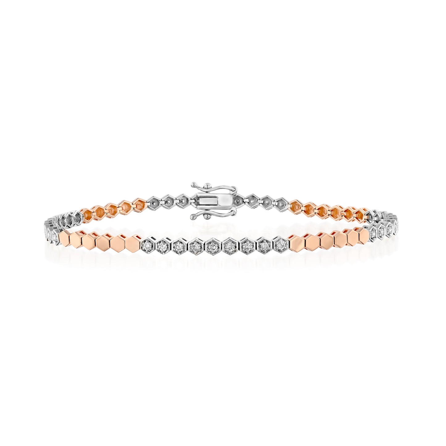 Hexagonal Diamonds Bracelet