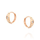 עגיל חישוק מעויינים|Dianond Hoop Earrings