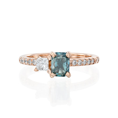 טבעת יהלום כחול|Blue Diamond Ring