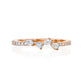 טבעת טיפות גן עדן|Pear Diamond Ring
