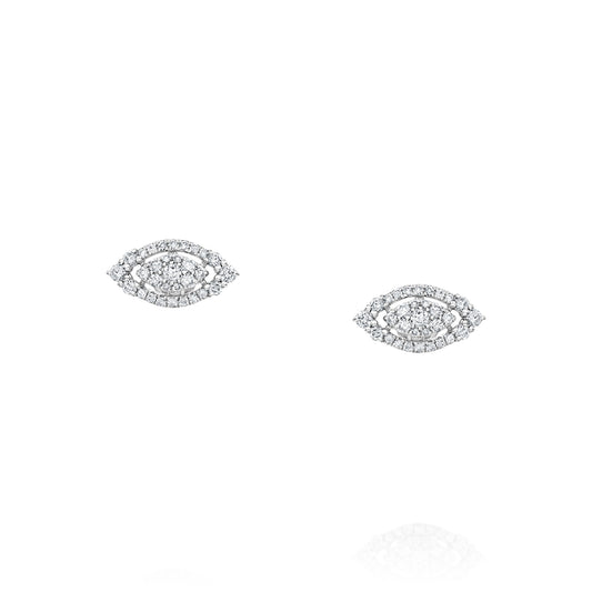 Marquise Eye Earrings| עגילי מרקיזה צמודים
