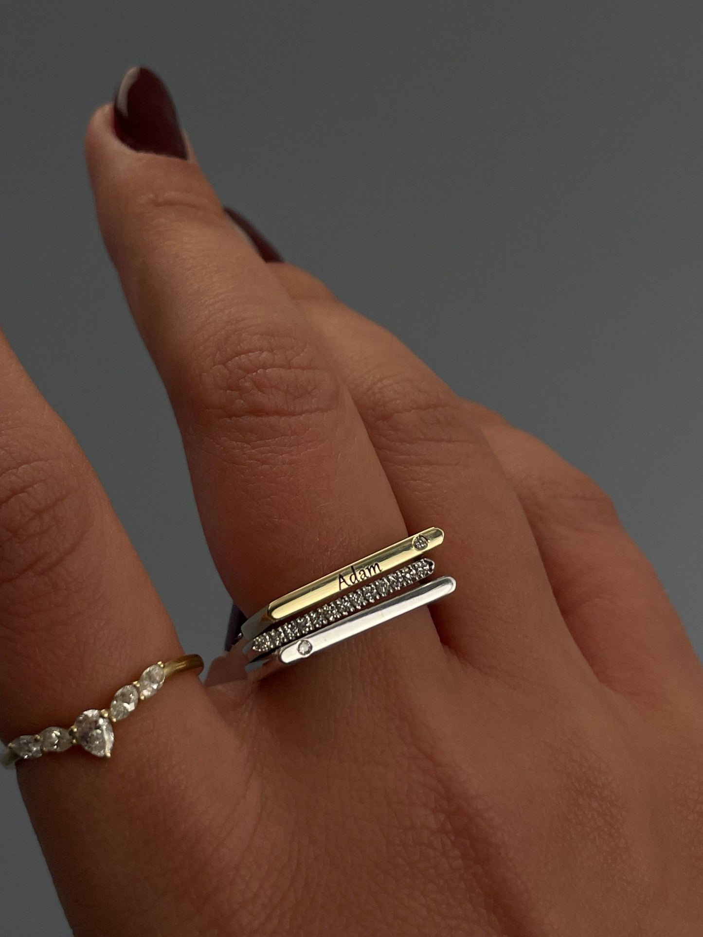 Line Ring | טבעת יהלומים