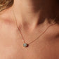 שרשרת דיסקית יהלום|Disco Diamond Necklace