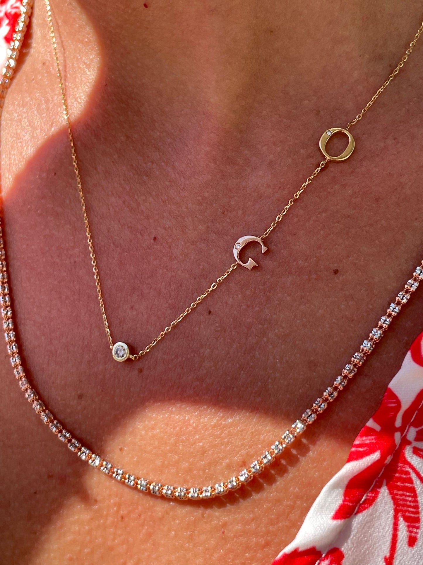 Joy And Happiness Name Necklace | שרשרת יהלום עם שמות