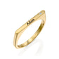 Line Ring|טבעת שורה עם חריטה