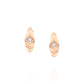 עגיל חישוק מעויינים|Dianond Hoop Earrings