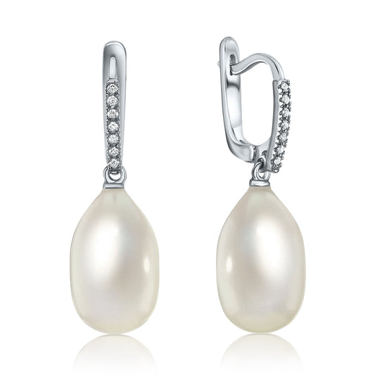 Glamorous Pearls | עגילי פנינים ויהלומים