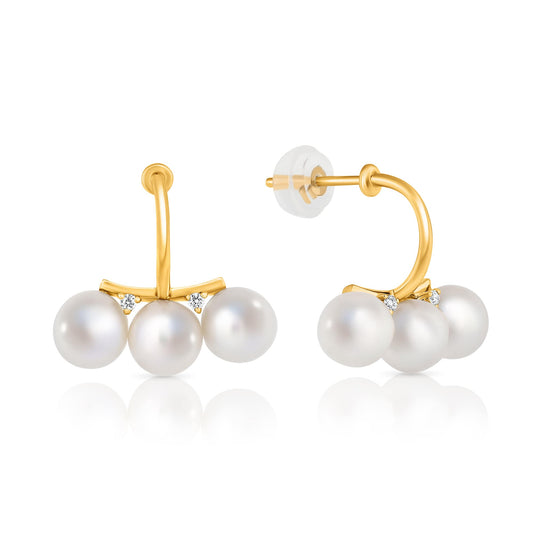 Moonlit Pearls | עגילי פנינים