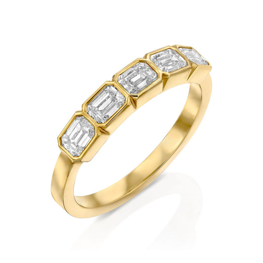 טבעת יהלומי אמרלד|Royal Emerald Ring
