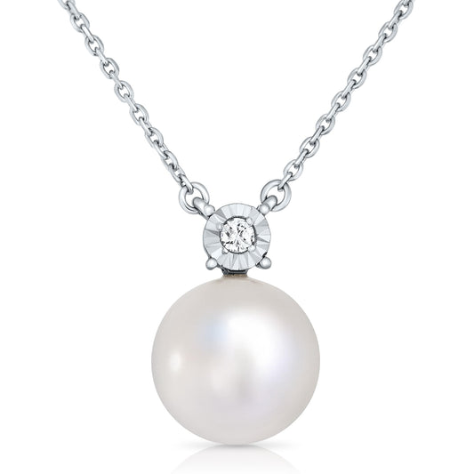 Ethereal Pearl | שרשרת פנינה עם יהלום