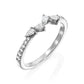 טבעת טיפות גן עדן|Pear Diamond Ring