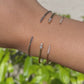 Open Cuff Black Diamonds | צמיד פתוח יהלומים שחורים