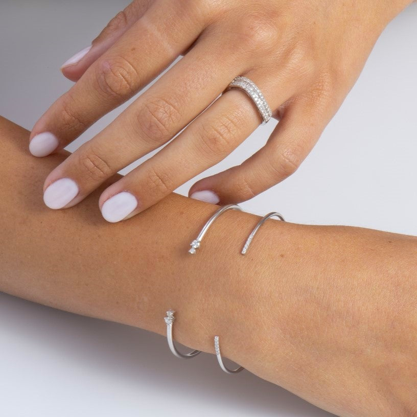Counter Coaster Rings Roller Coaster Ring White – MAYMOND Jewelry