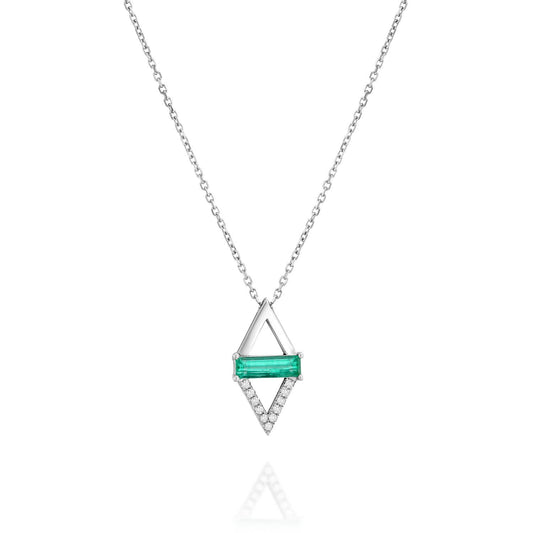 Colombian Emerald And Diamonds Necklace