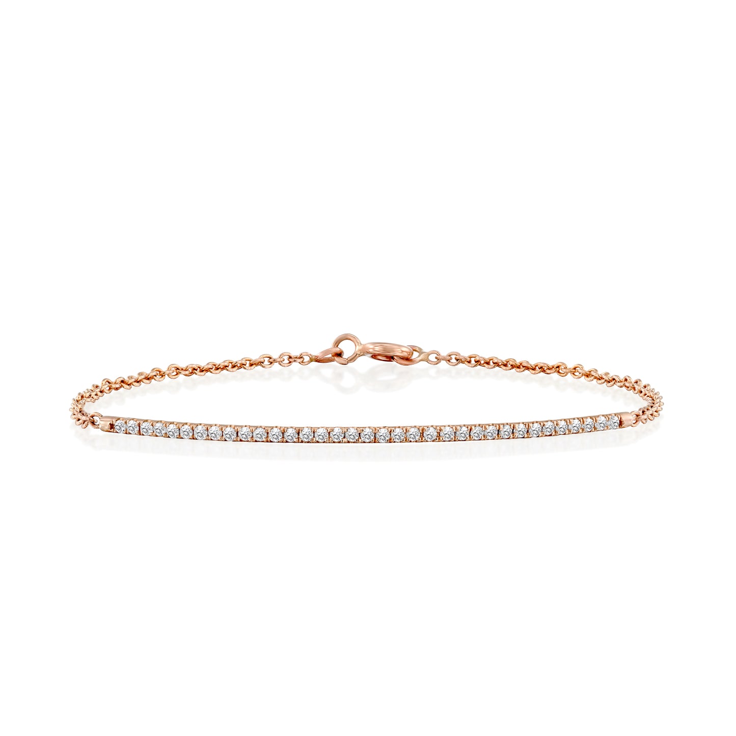 White Diamonds Bracelet Gold 14K