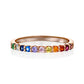 Rainbow Gemstones Ring Gold 14K