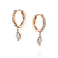 Marquise Diamonds Earrings Gold 14K