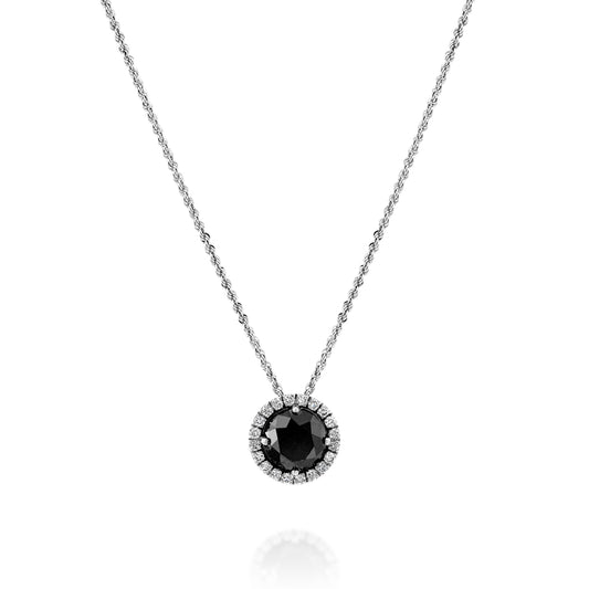 Black And White Diamond Necklace