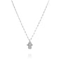 Diamonds Hamsa Necklace Gold 14K