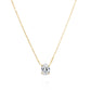 Oval Diamond Cut Necklace Gold 14K