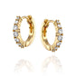 Dégradé Hoop Earrings White Diamonds