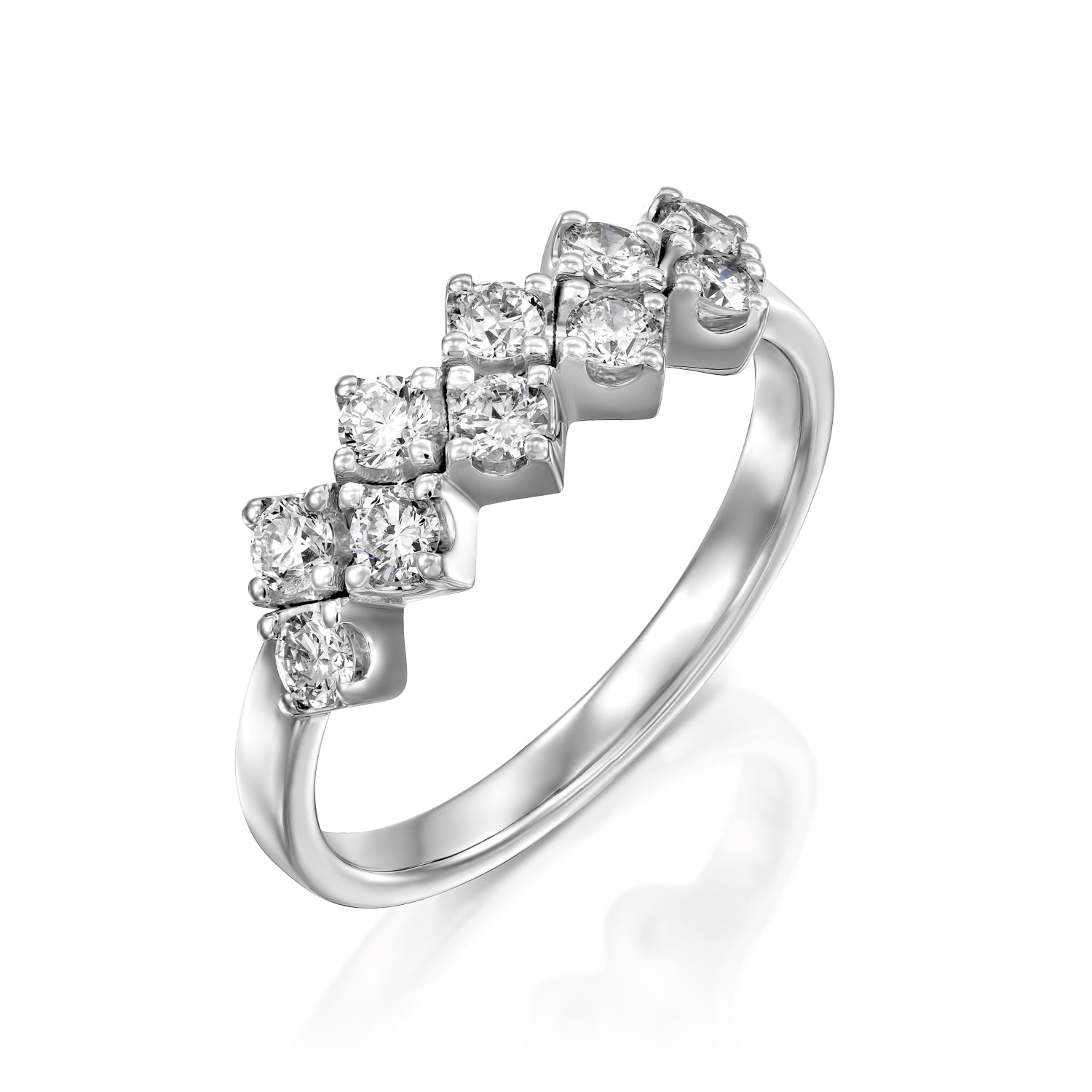 White Diamonds Ring Gold
