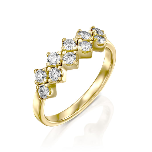 White Diamonds Ring Gold