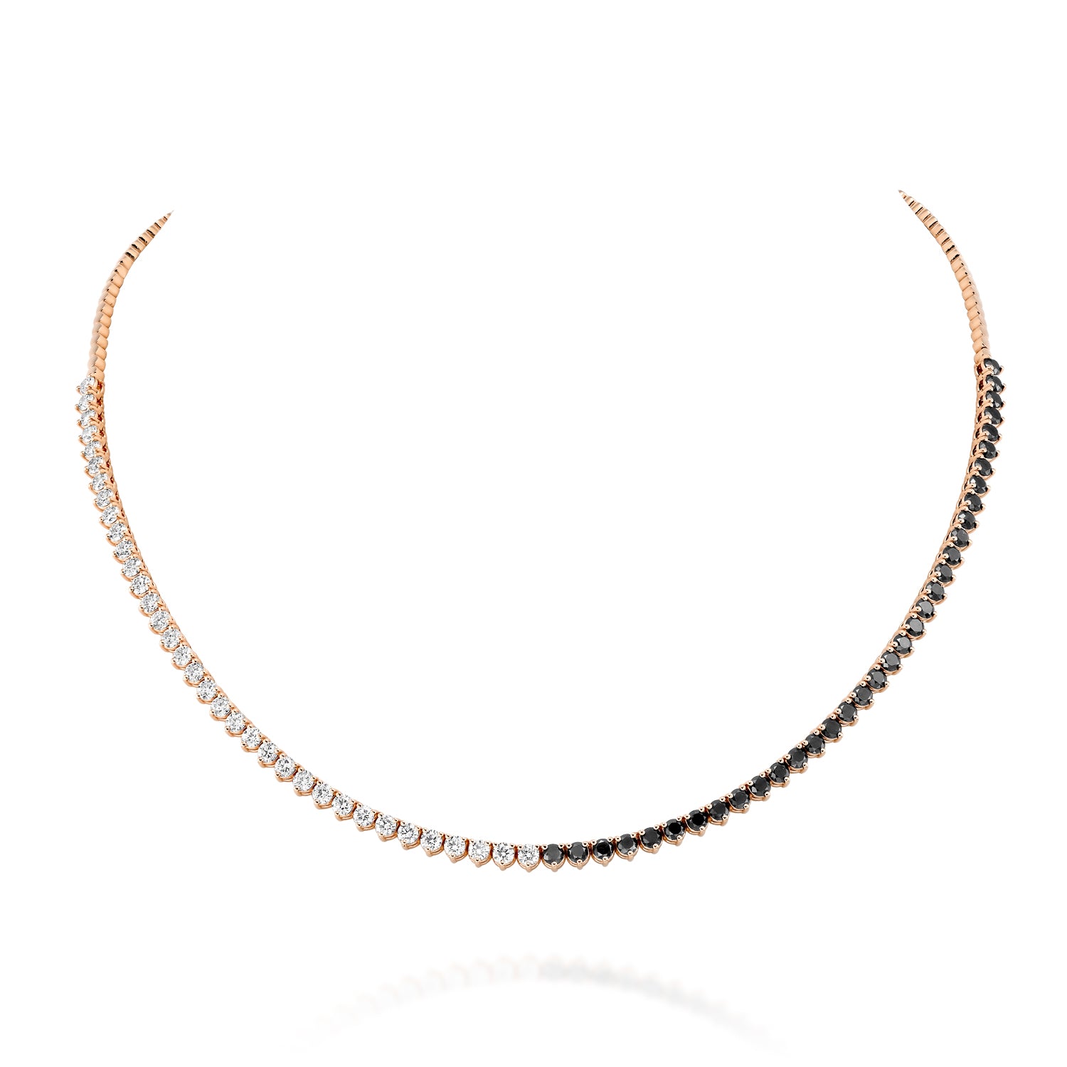 Half Way Colier Tennis Necklace – MAYMOND Jewelry - Main Image