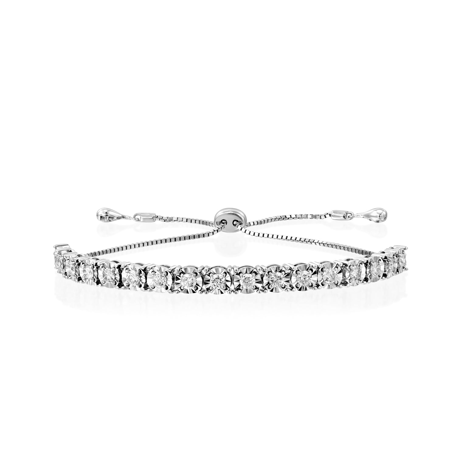Half tennis bracelet