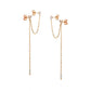 TwoHolesDiamondDropEarrings