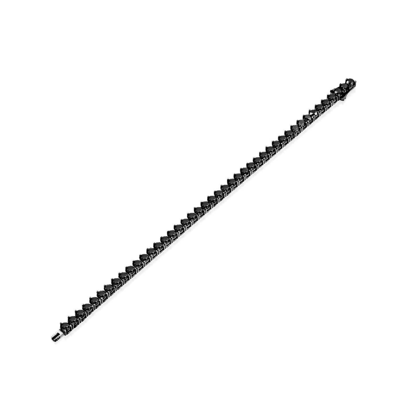Black Diamonds Tennis Bracelet Gold 14K